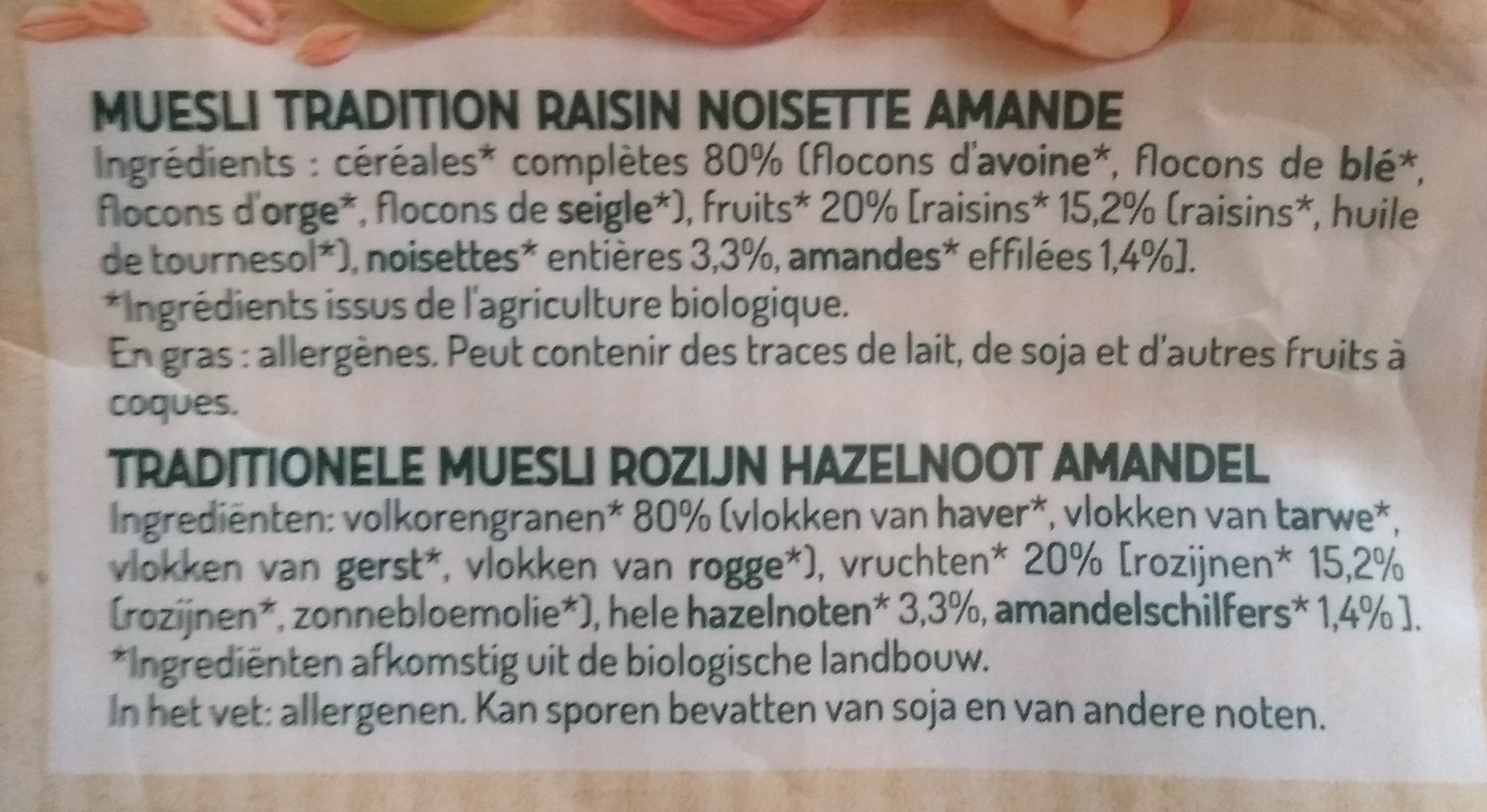 Joseph Favrichon Raisin, noisette & amande packshot