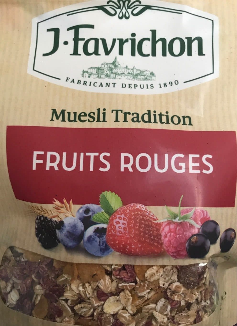 J.Favrichon Mueseli tradition fruit rouge packshot
