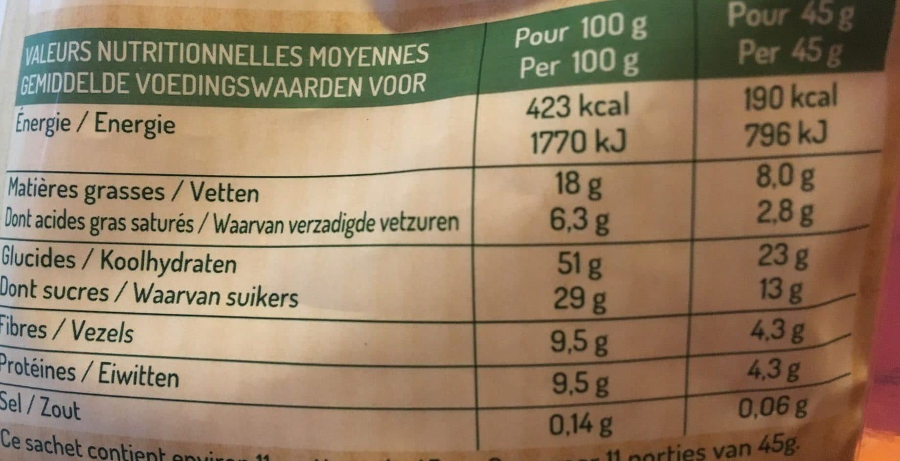 Joseph Favrichon 60% fruits & graines packshot