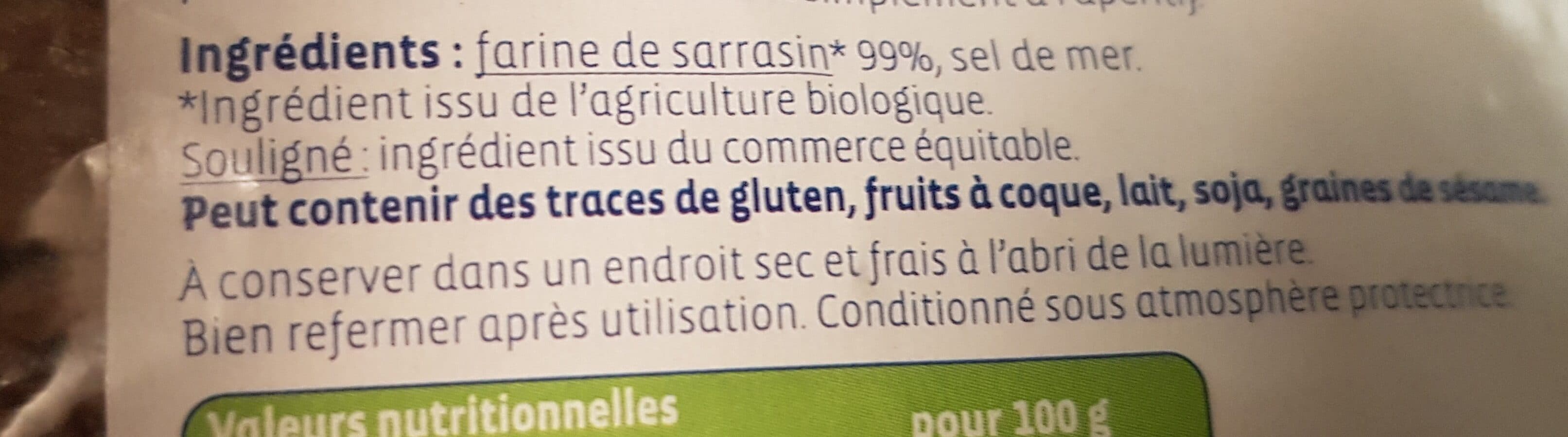 Biocoop Pétales de sarrasin packshot