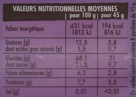 Charles Vignon Céréales muesli croustillant superfruits Bio packshot