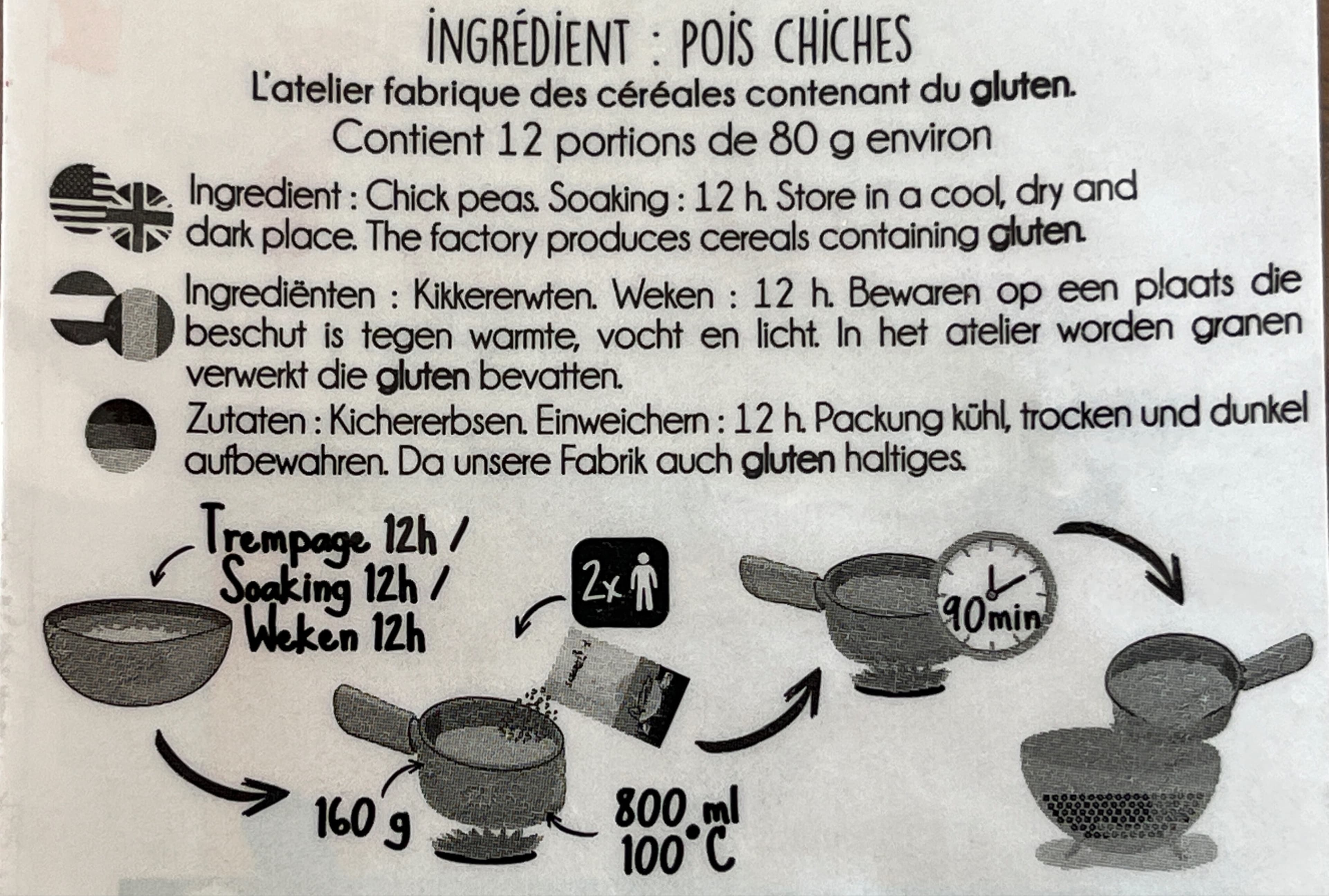 Sabarot Pois chiches packshot