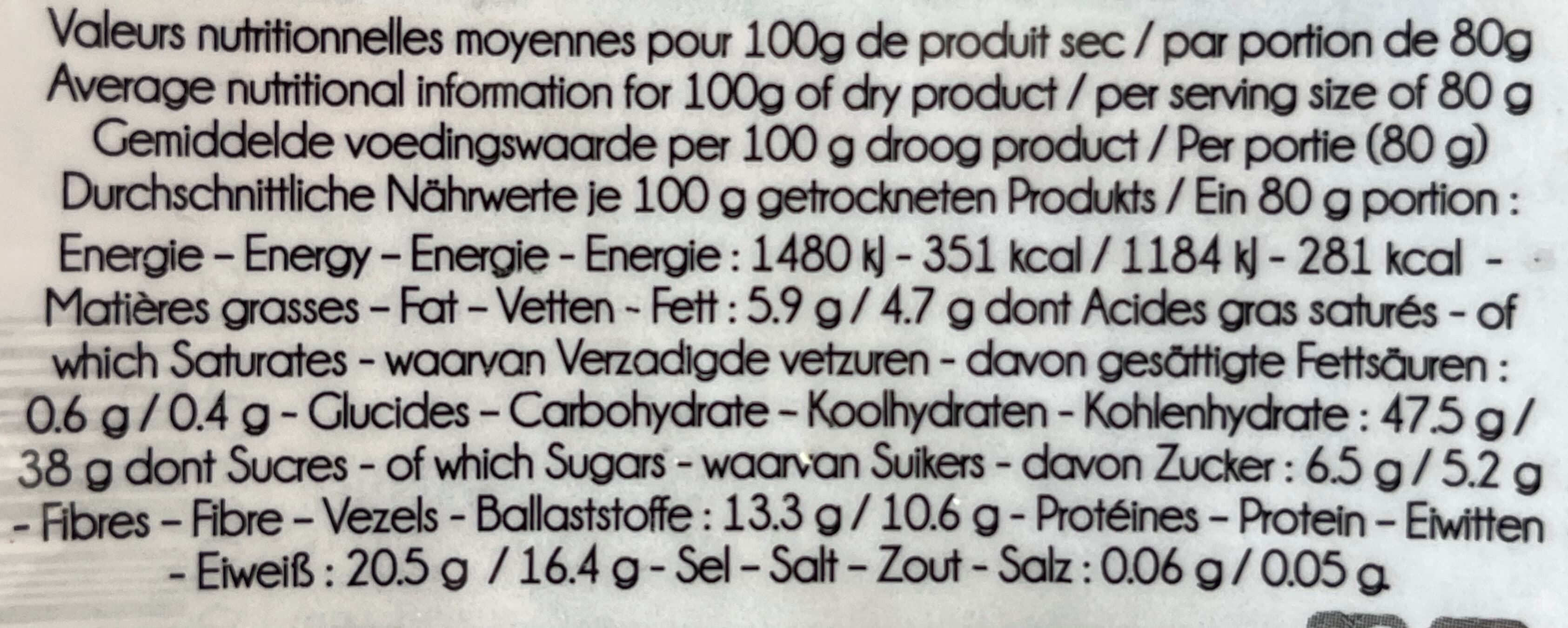 Sabarot Pois chiches packshot