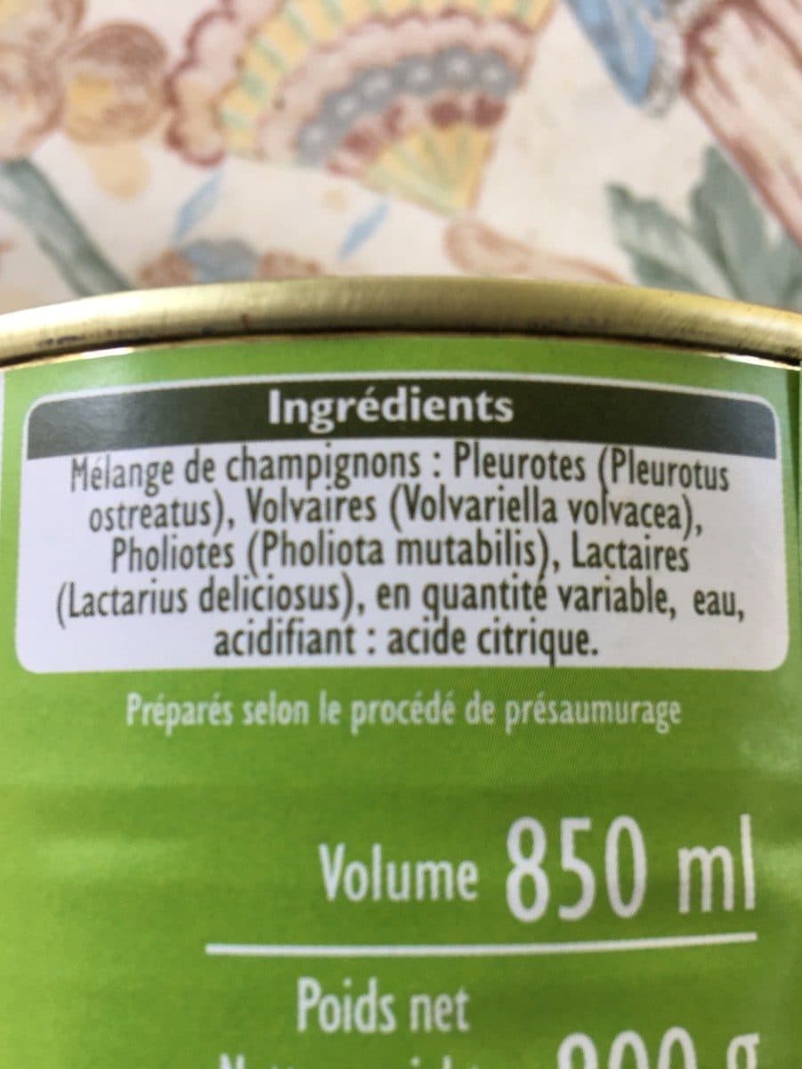 Open Food Facts Bte 4 / 4 Selection De Champignons Forestiers Sabarot packshot