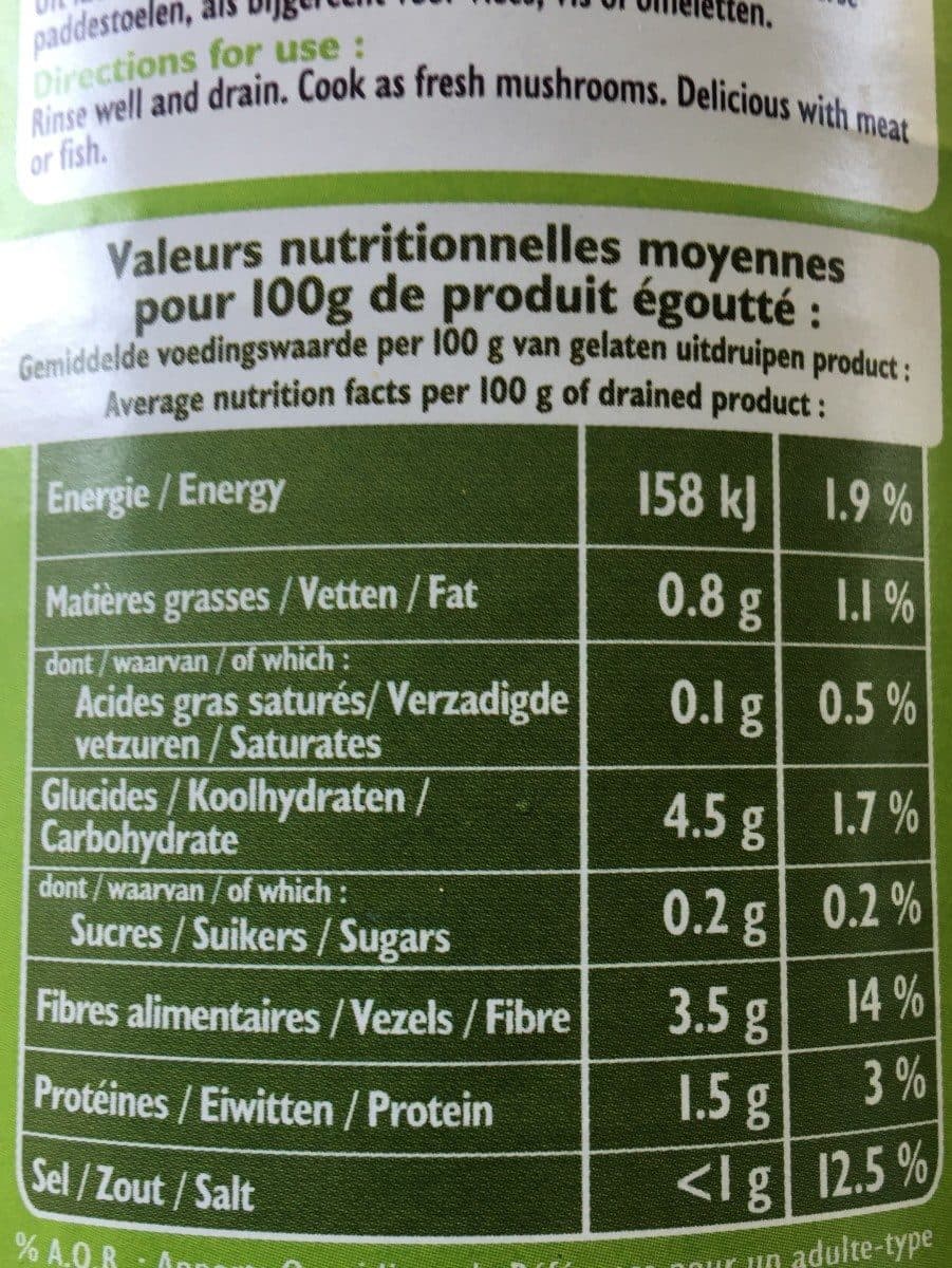 Open Food Facts Bte 4 / 4 Selection De Champignons Forestiers Sabarot packshot