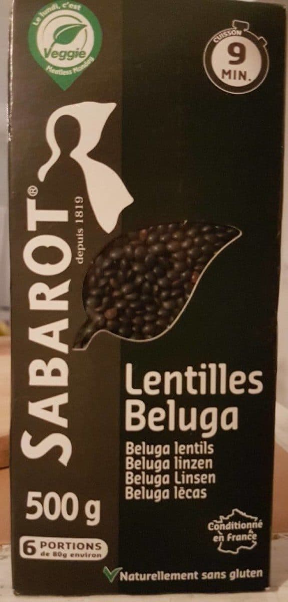 Sabarot Lentilles beluga packshot