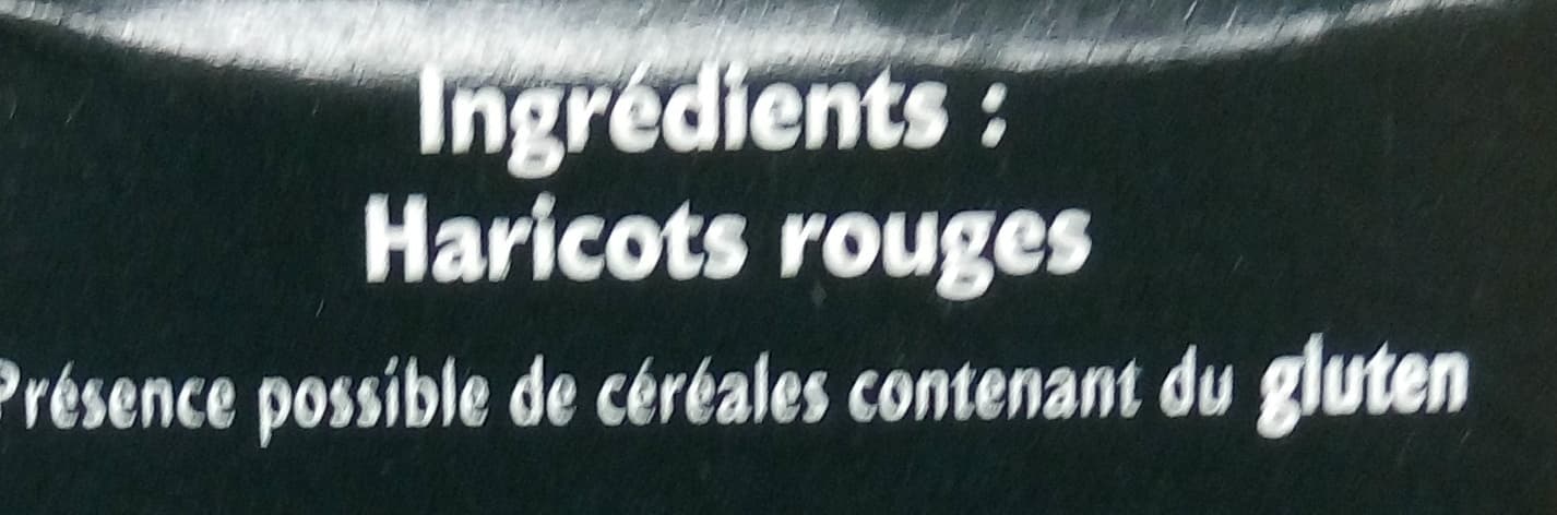Sabarot Haricots rouges packshot