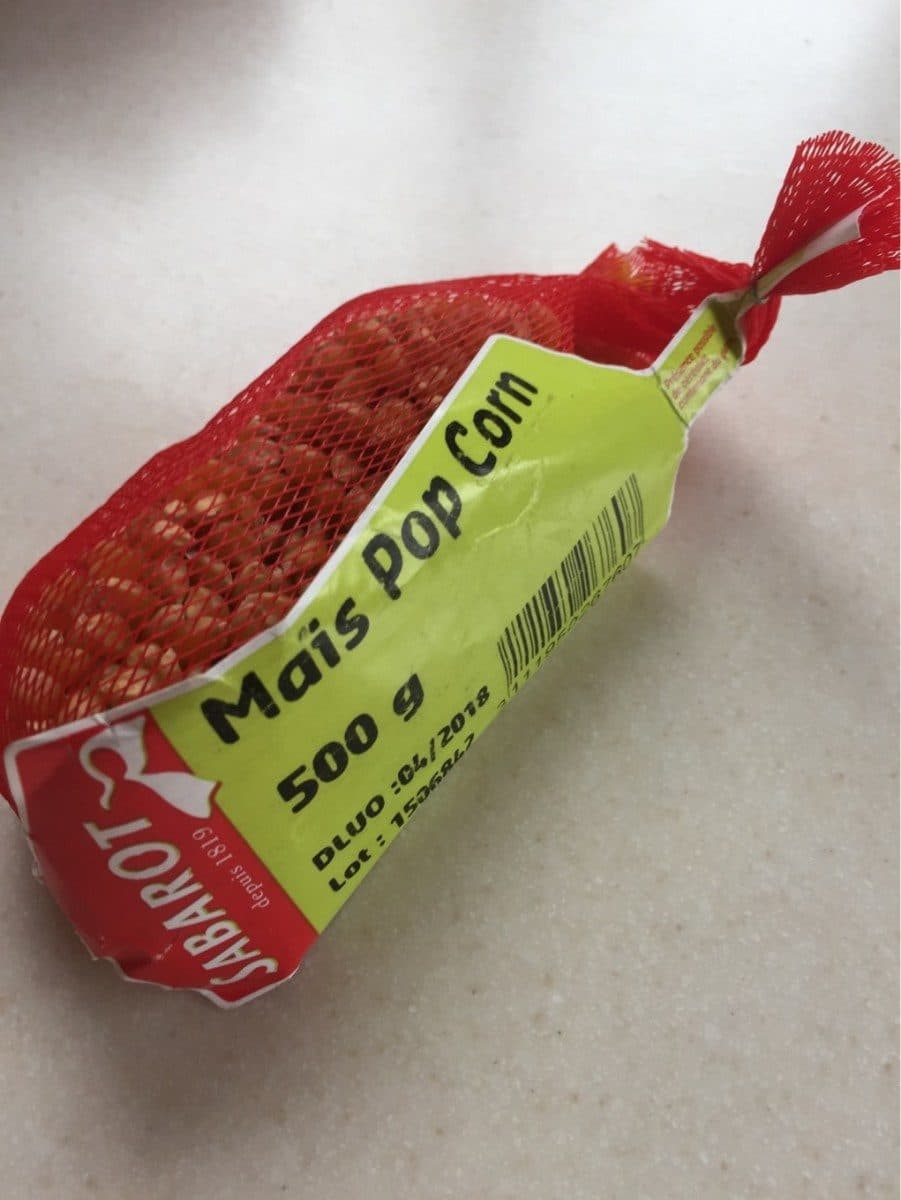 Sabarot Maïs Pop Corn packshot