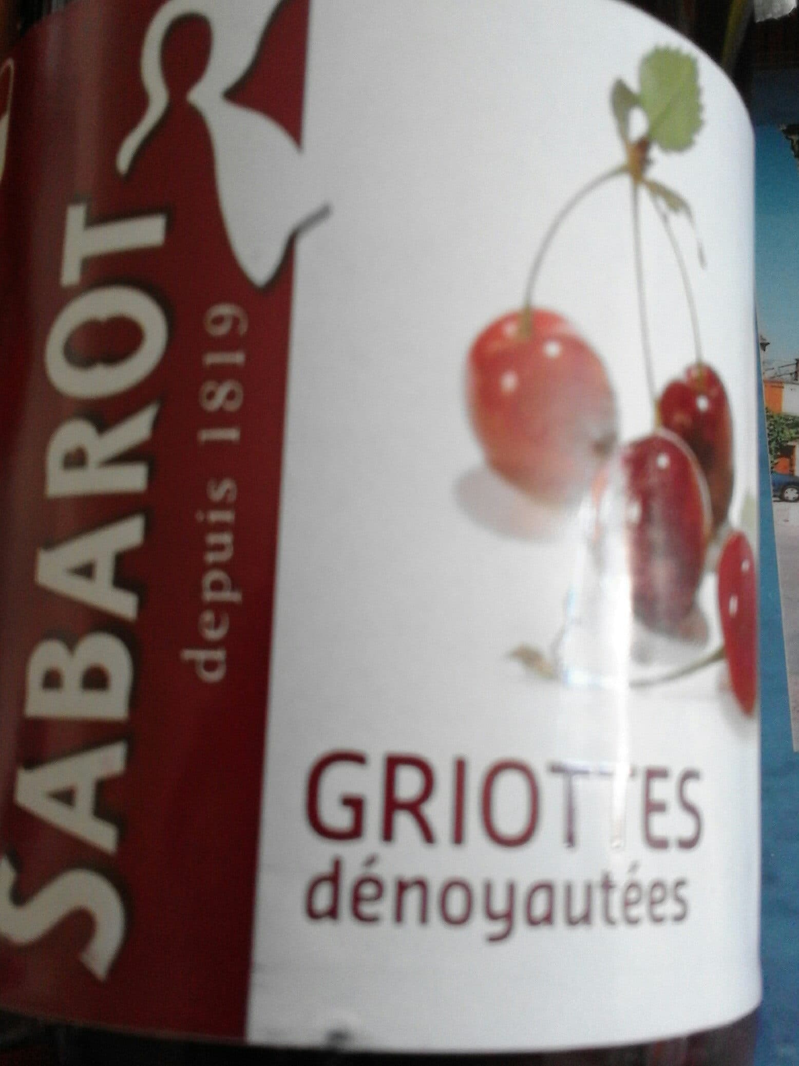 Open Food Facts Griottes Dénoyautées Bocal 37cl. packshot
