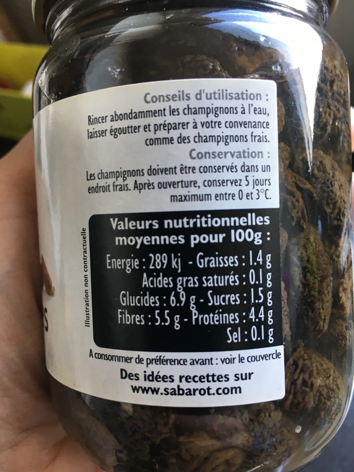 Sabarot Morilles extra Sabarot packshot