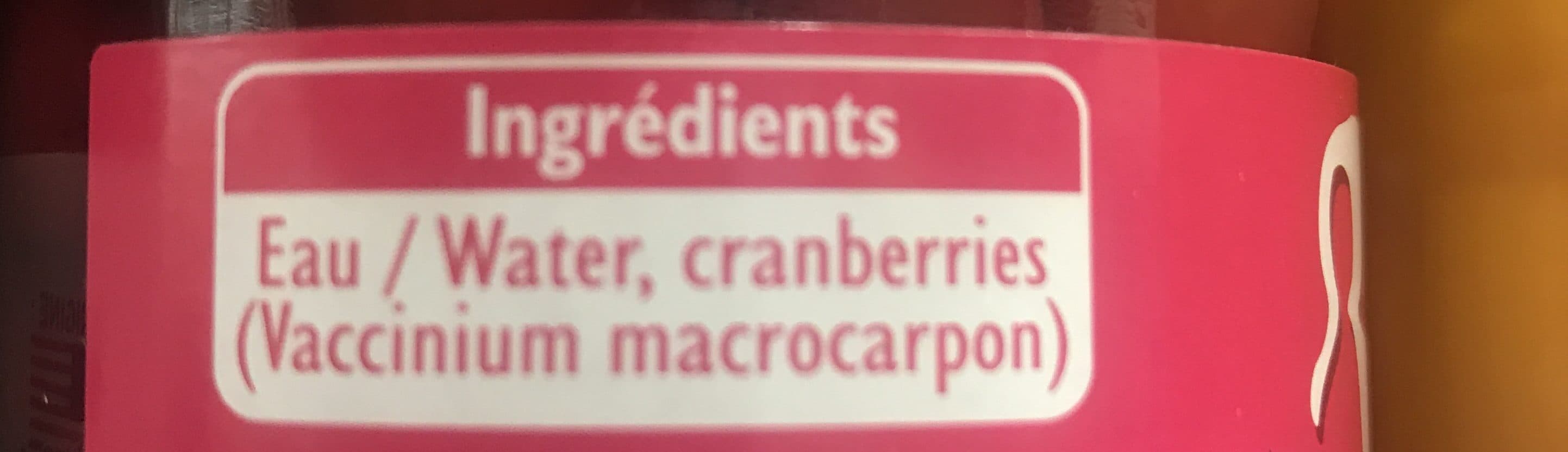 Sabarot Cranberries au packshot
