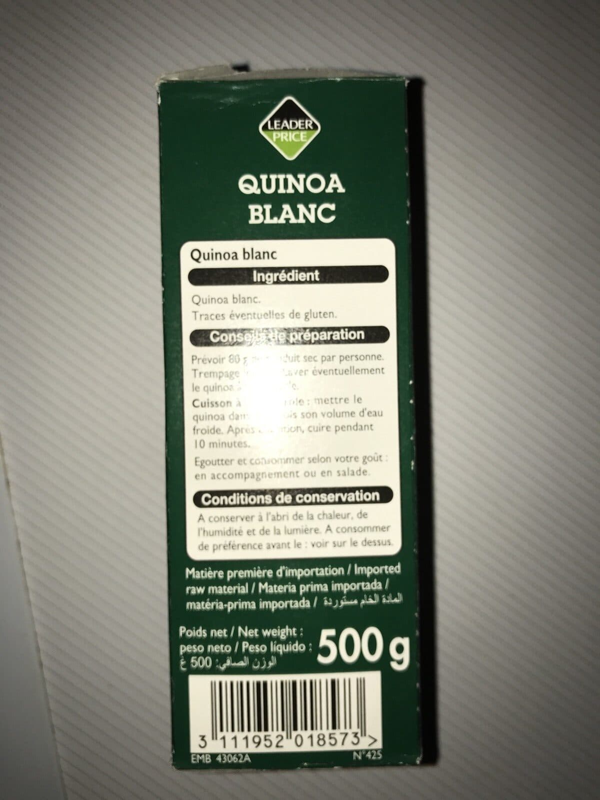 Leader Price Quinoa Blanc packshot