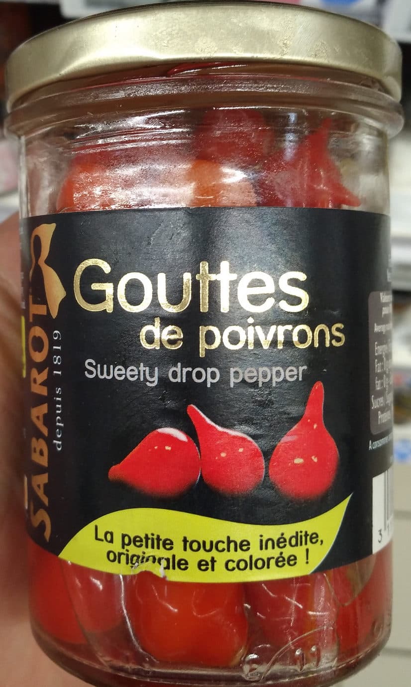 Sabarot Gouttes de poivrons packshot