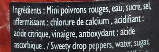 Sabarot Gouttes de poivrons packshot