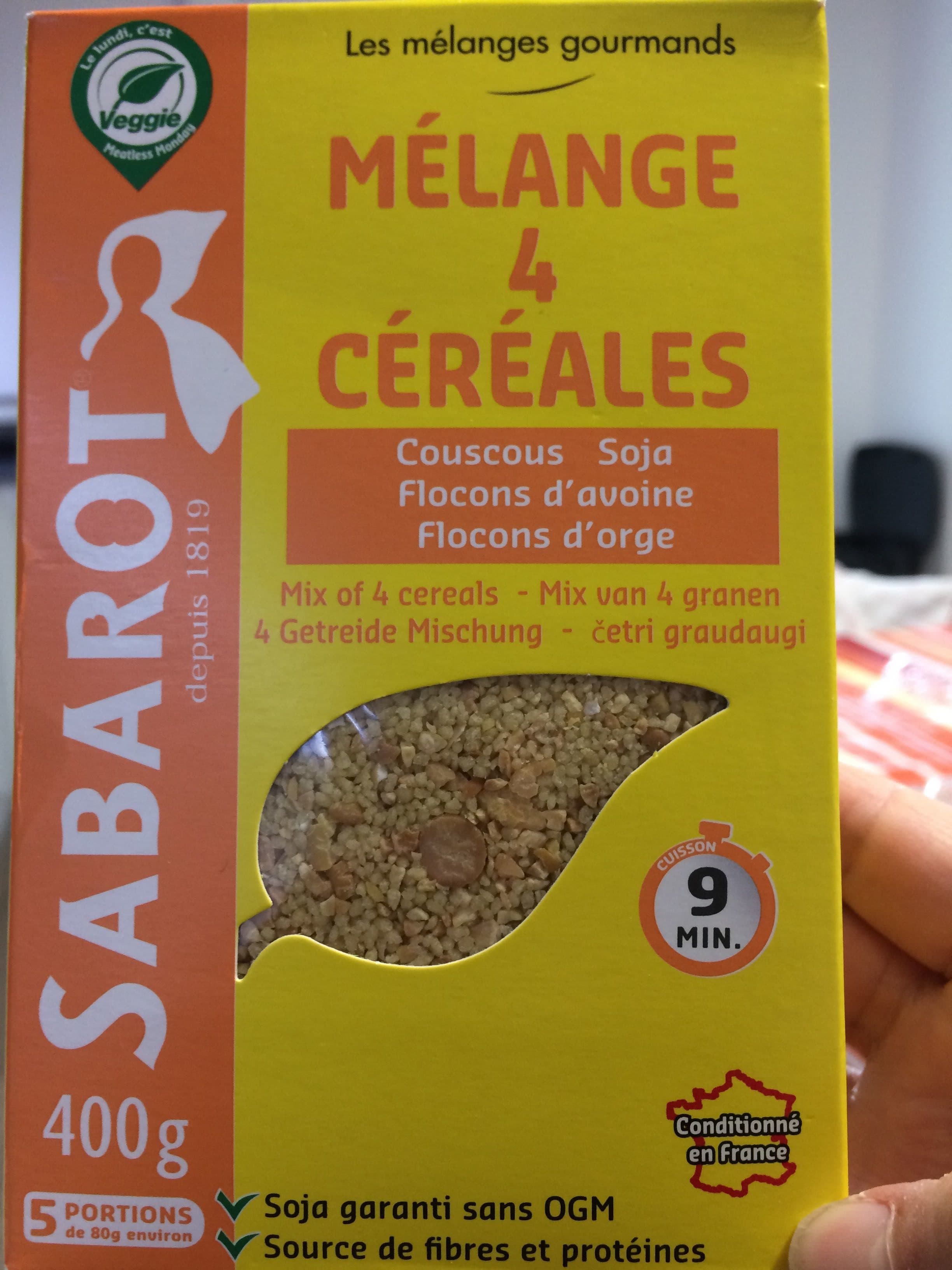 Sabarot Mélange 4 céréales packshot