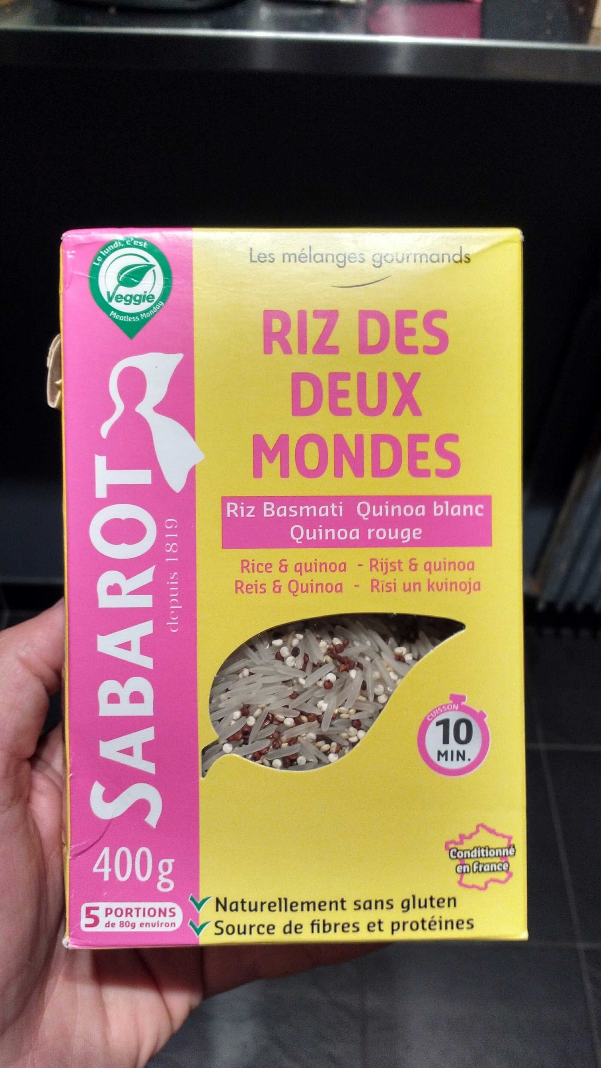 Sabarot Riz des deux mondes packshot