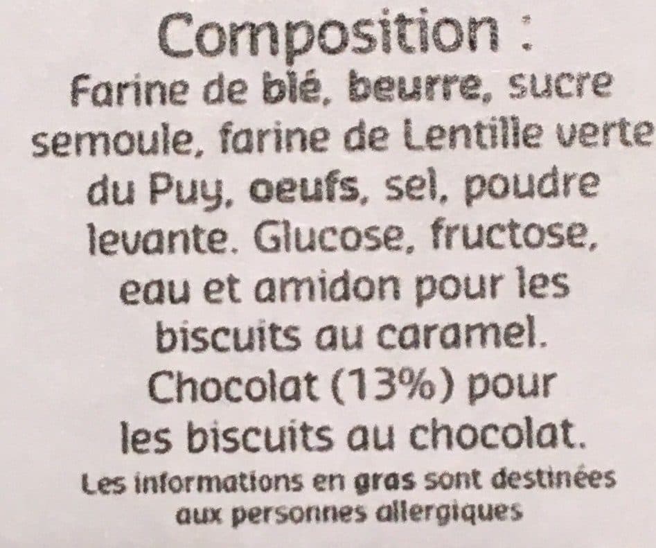 Sabarot Sablés à la farine de Lentille verte du Puy packshot
