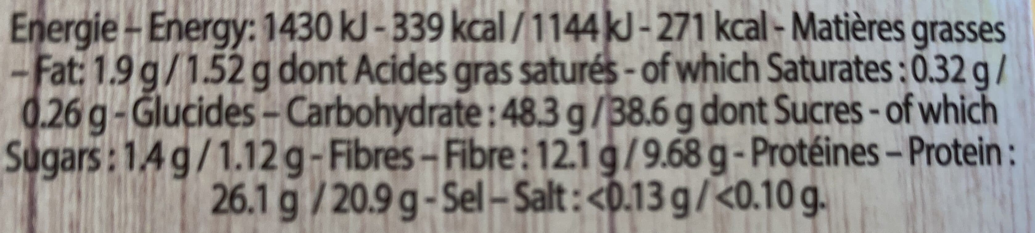 Sabarot Lentilles vertes du Berry packshot