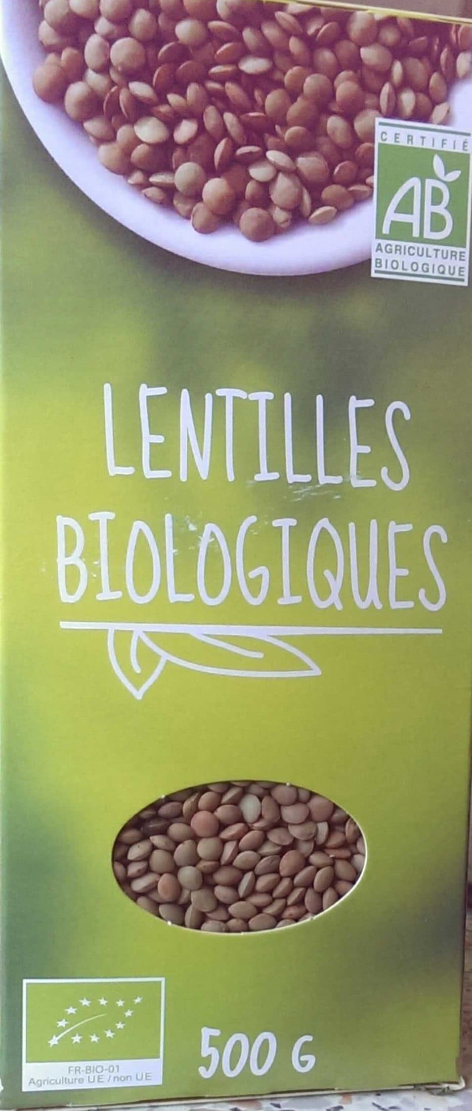 Sans marque Lentilles biologiques packshot