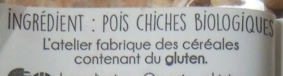 Sabarot Pois chiches packshot
