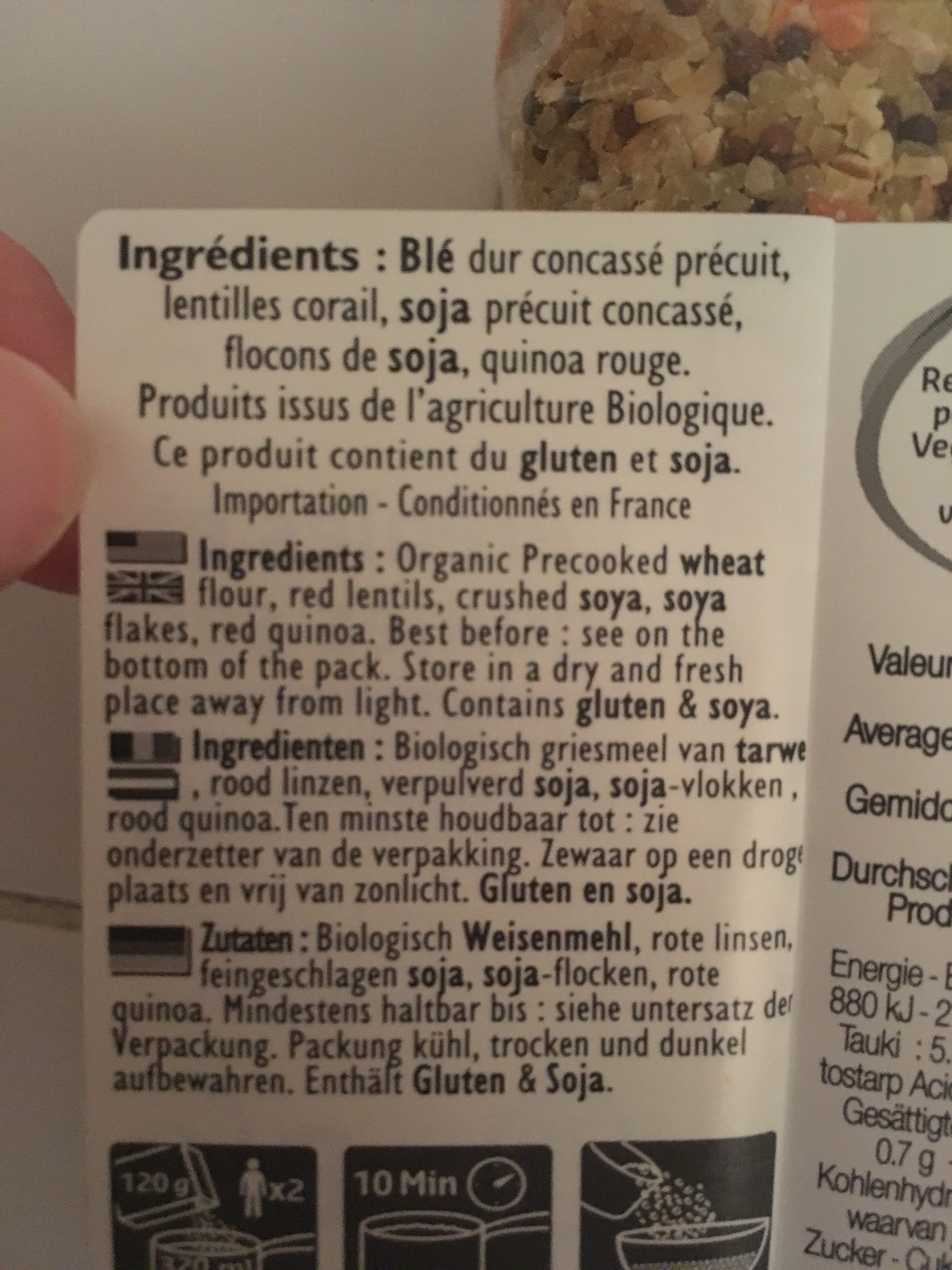 Sabarot Céréales et légumes secs packshot