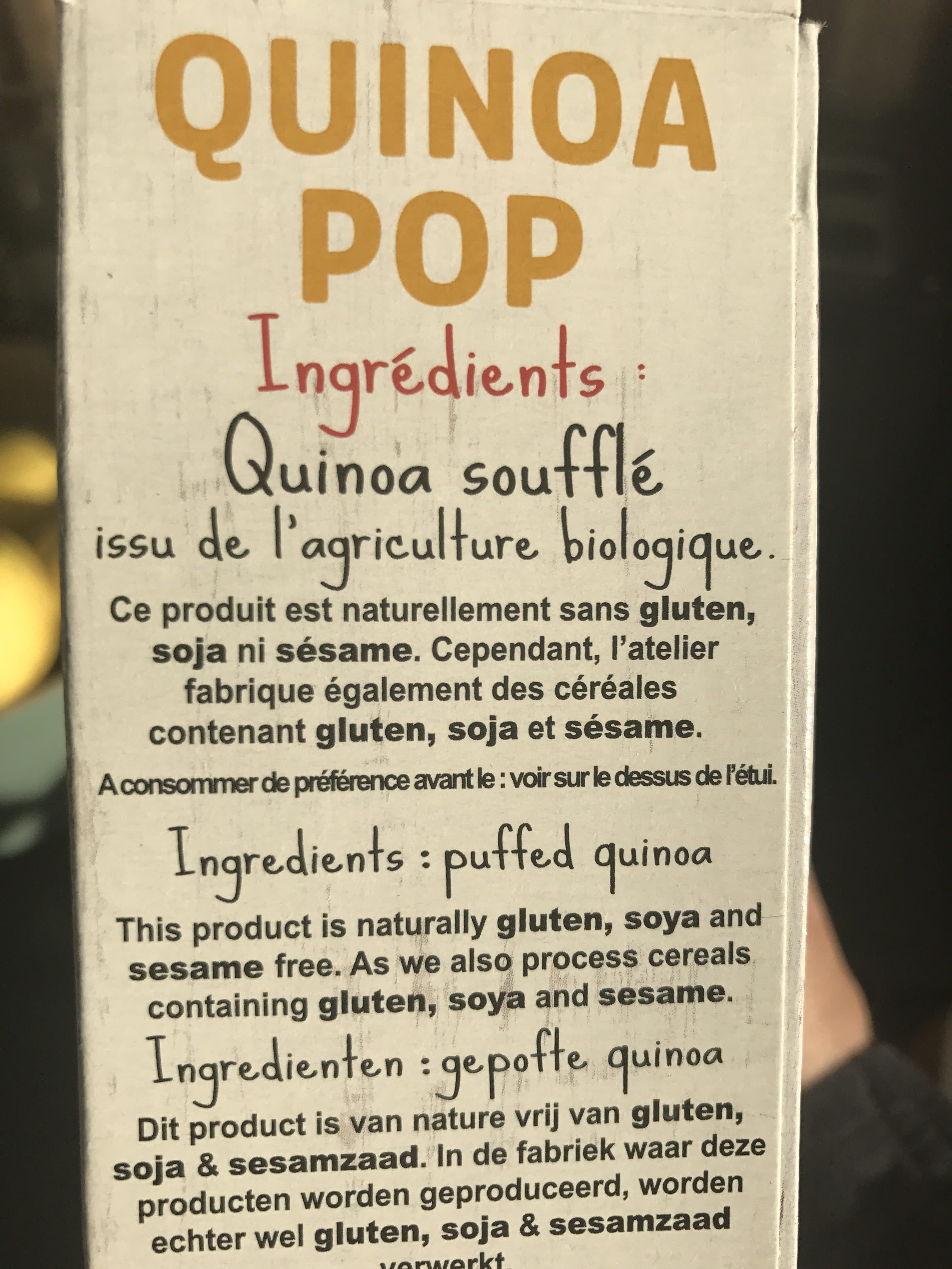 sabarot quinoa pop packshot