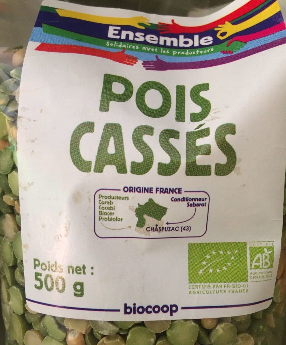 Biocoop Pois cassés packshot