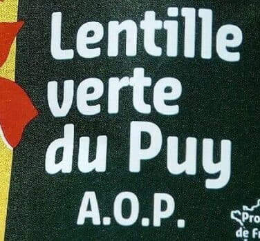 Sabarot Lentille verte du Puy packshot