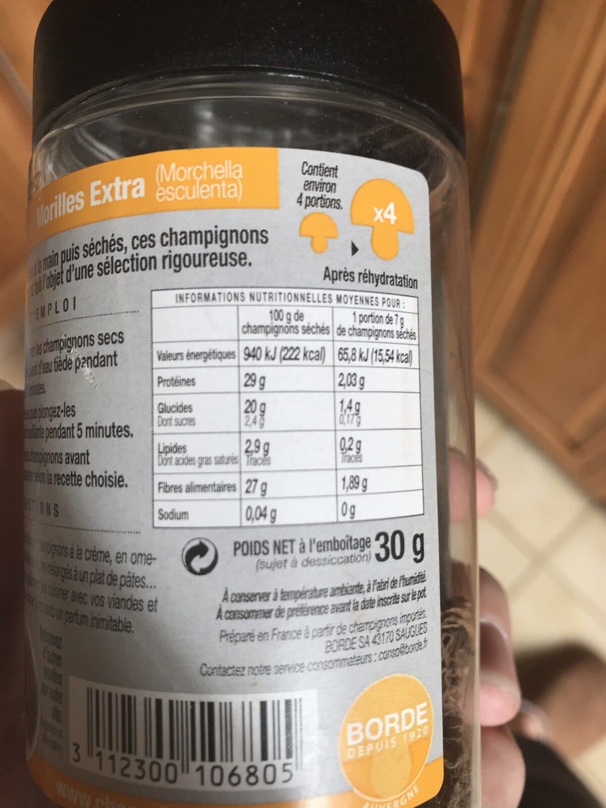 Borde Borde Bocalook morilles extra packshot