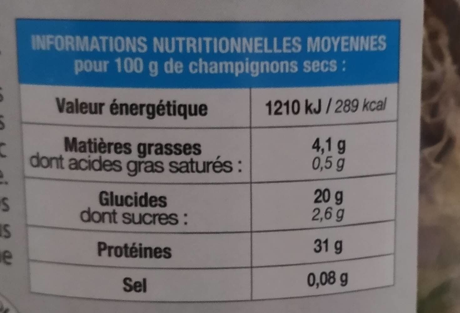 Borde Morilles séchées Extra packshot