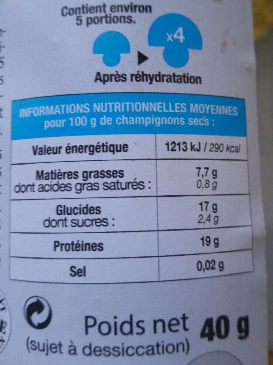 Borde Bolets et cèpes séchés packshot