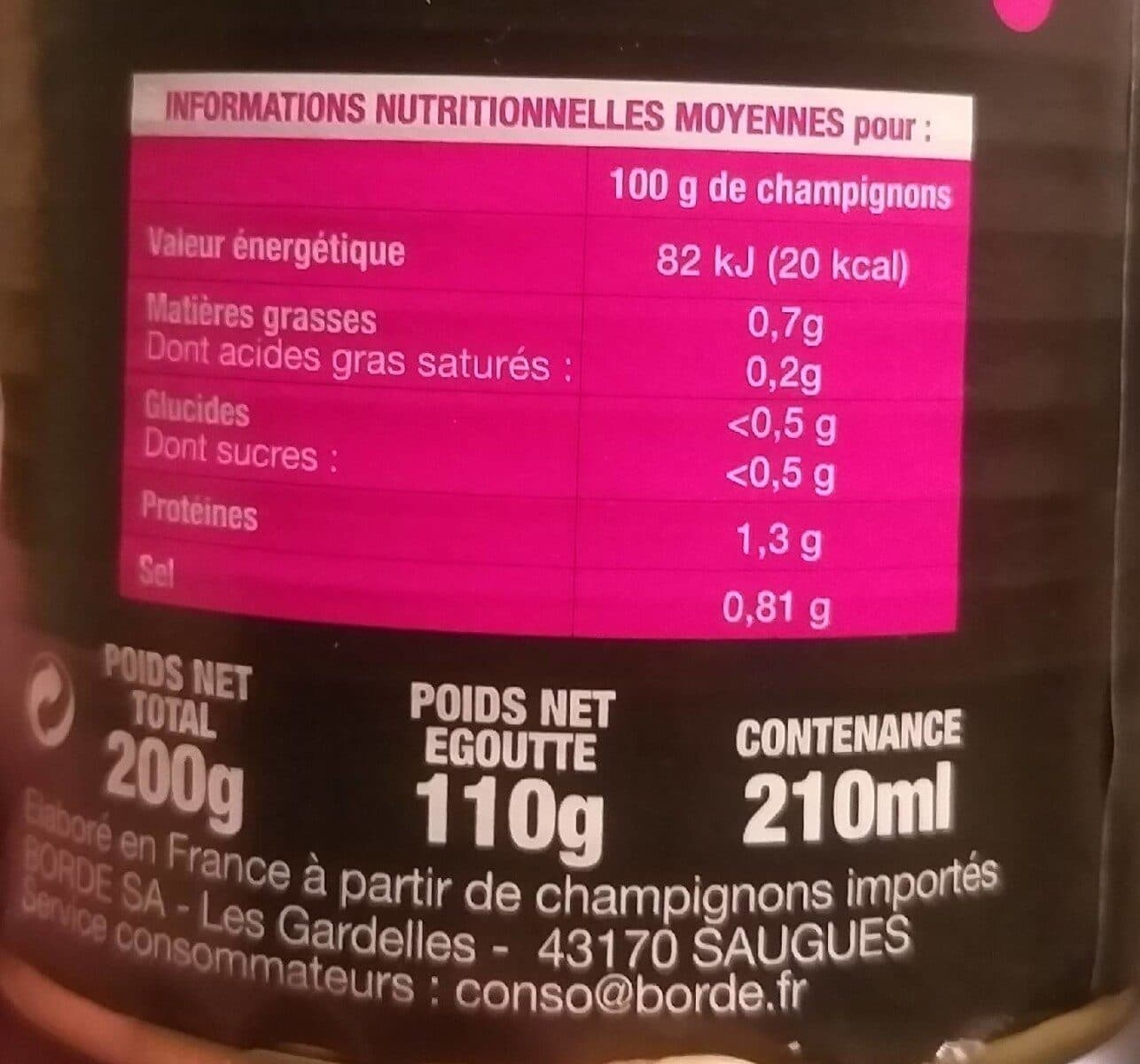 Borde Girolles packshot