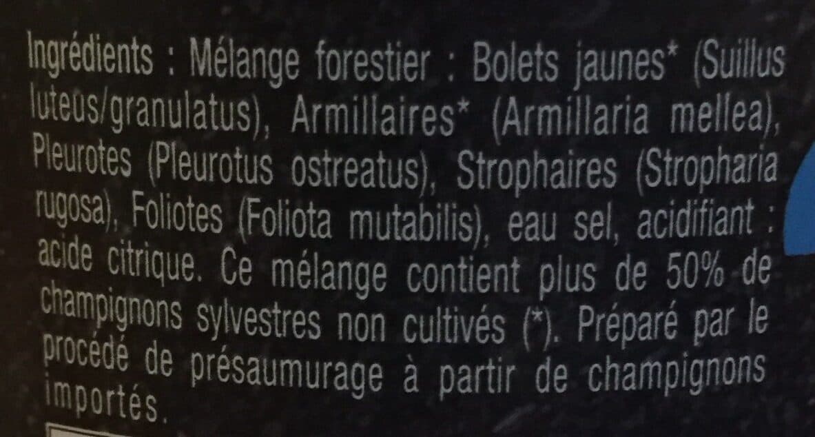 Borde Borde Roi Des Montagnes Champignons Mélange Forestier packshot
