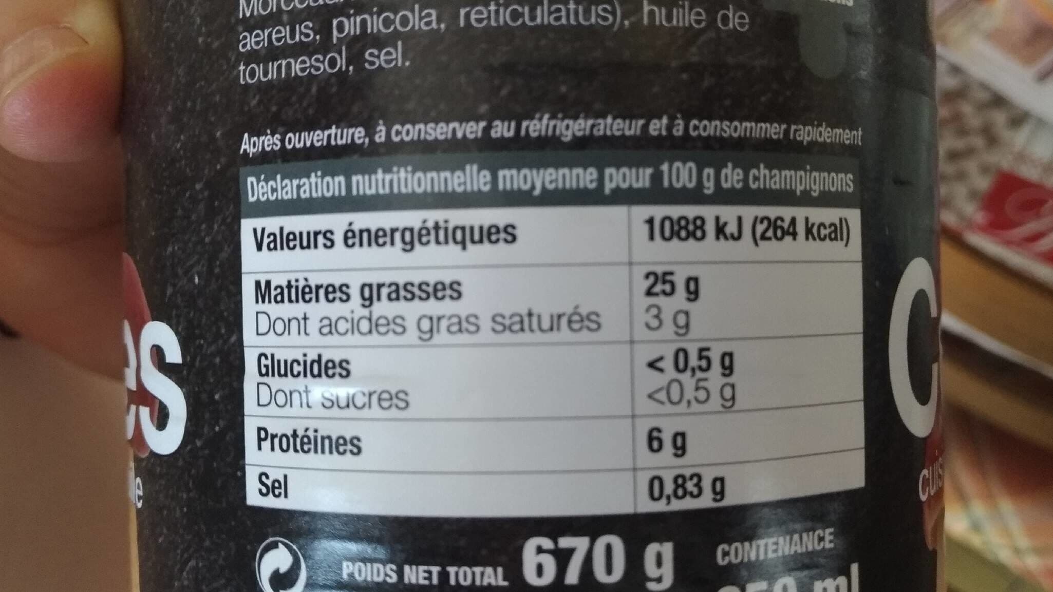 Borde Cèpes packshot