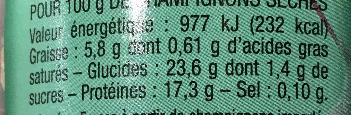 Le Montagnard Mélange de champignons des bois séchés packshot