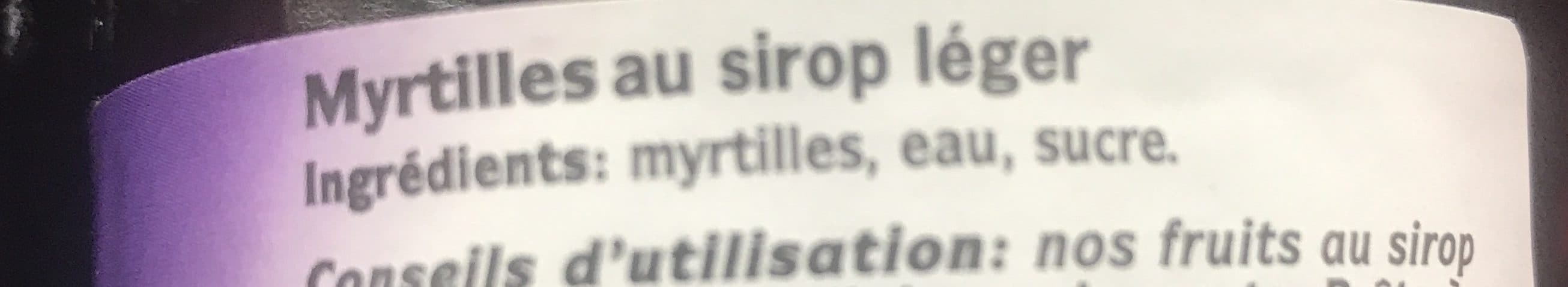 Borde Myrtilles au sirop léger packshot