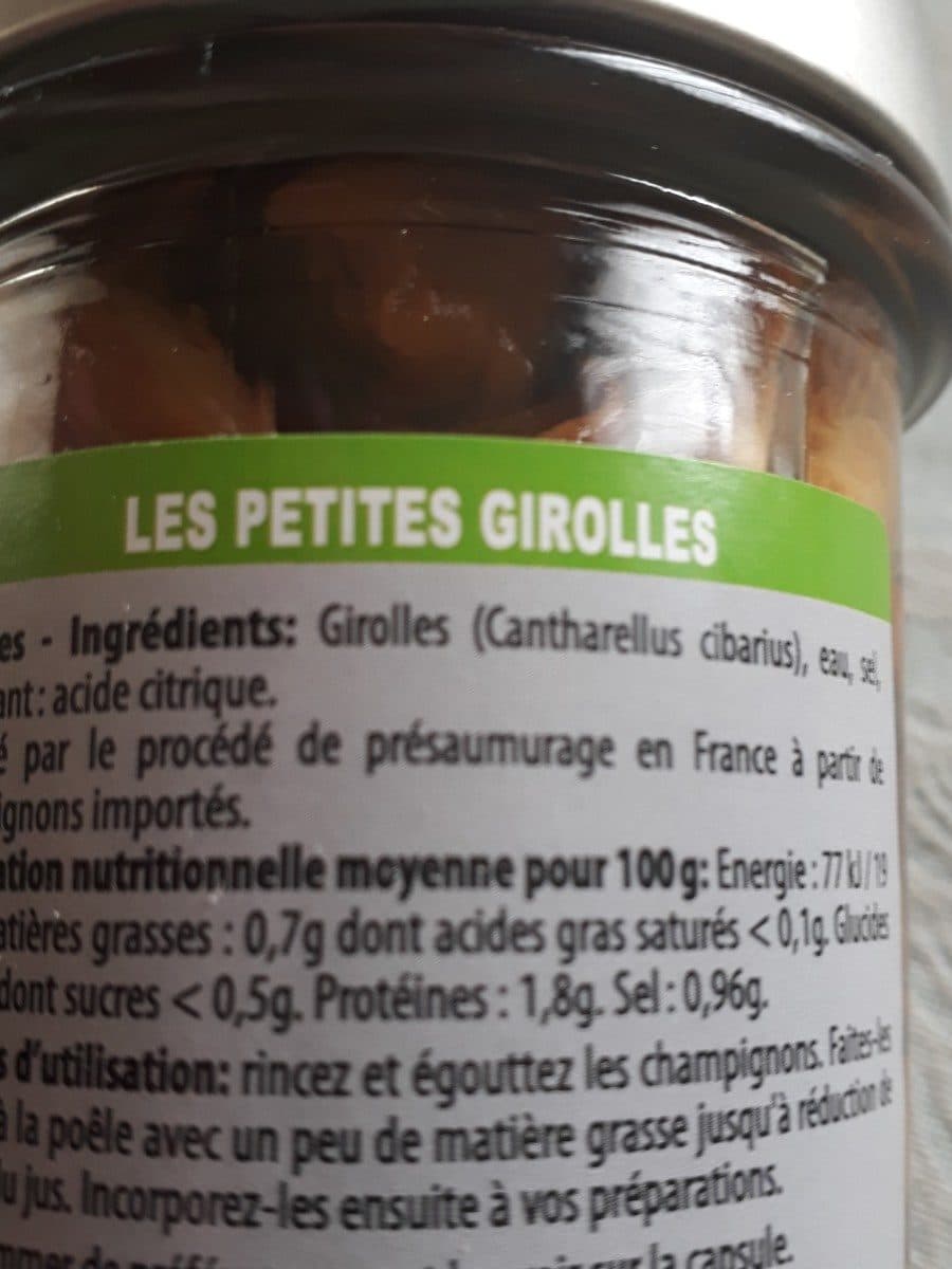 Borde Les petites girolles packshot