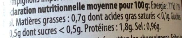 Borde Les petites girolles packshot