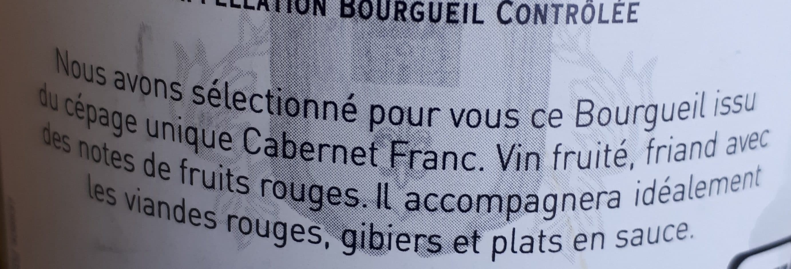Bourgueil Bourgueil packshot