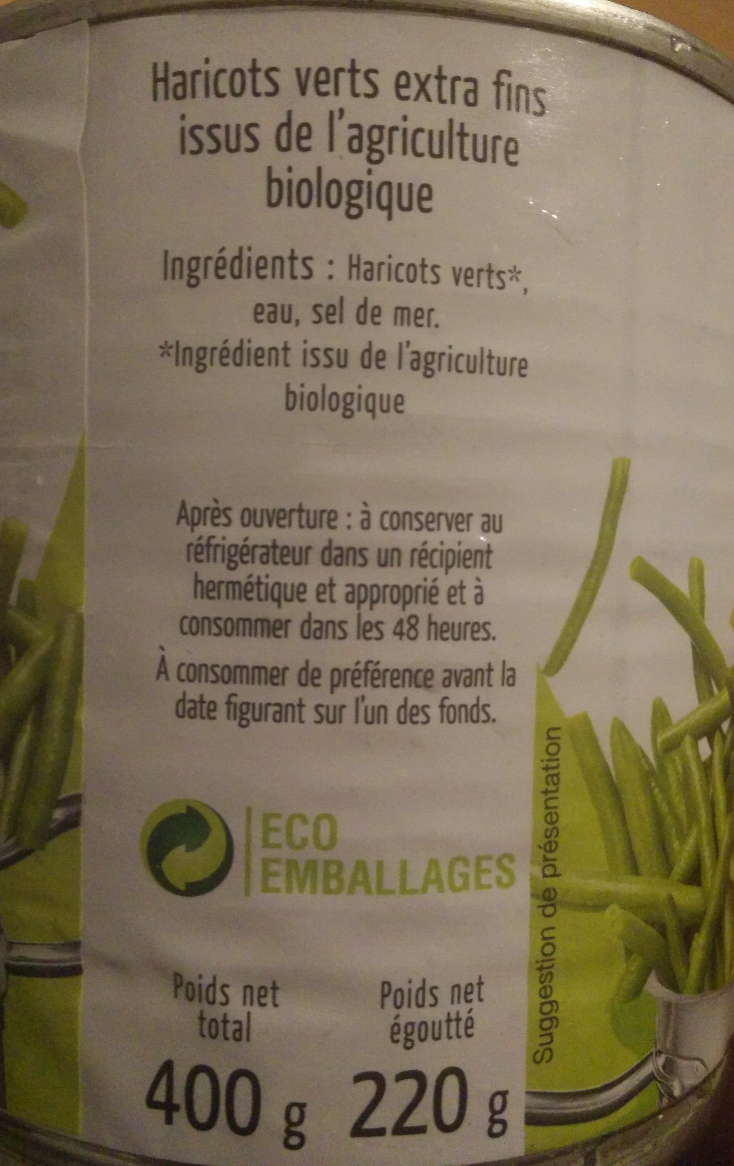 maingourd Haricots verts extra fins packshot