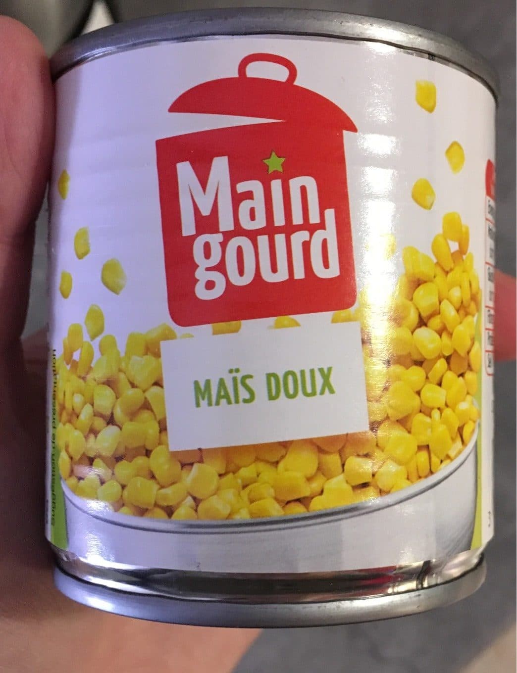 Maingourd Mais doux maingourd packshot
