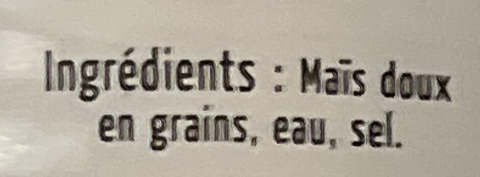 Maingourd Maïs doux en grains packshot