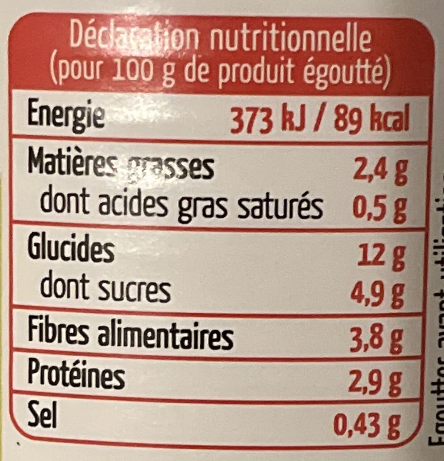 Maingourd Maïs doux en grains packshot