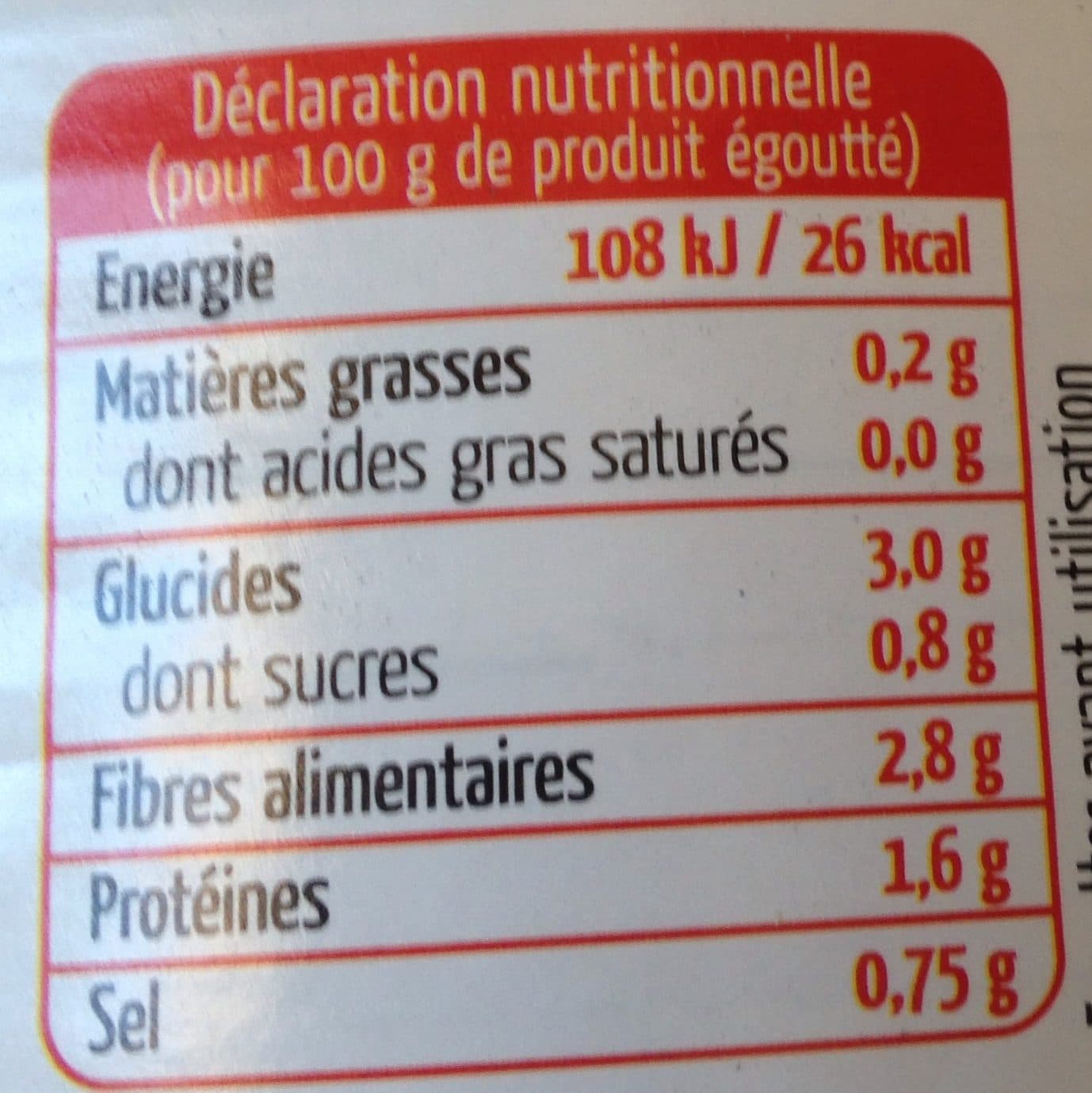 Maingourd haricots verts packshot