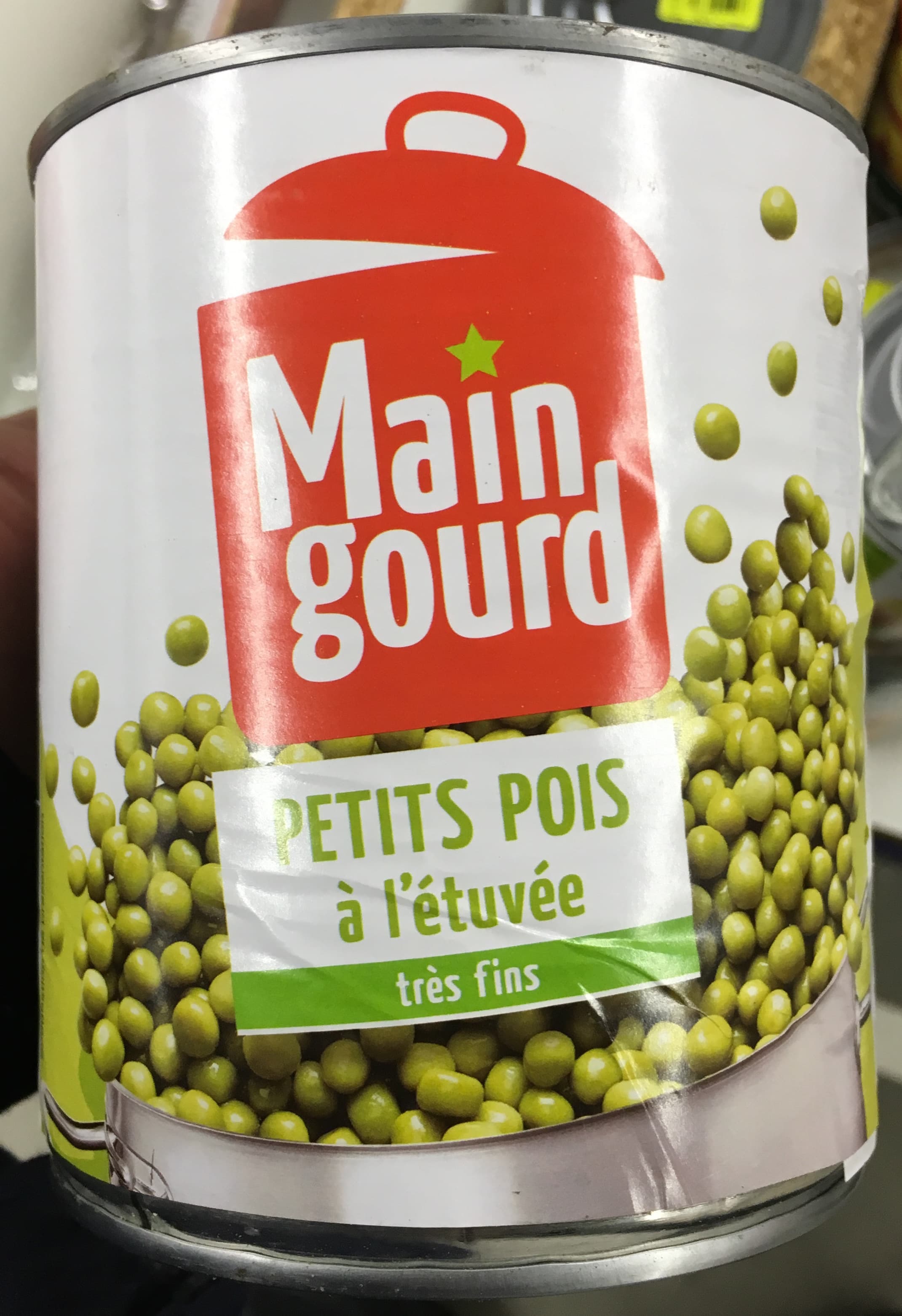 Maingourd Petits pois à l'étuvée très fins packshot