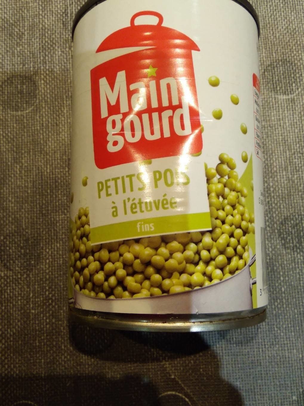Maingourd Petits Pois à l'Étuvée Fins packshot