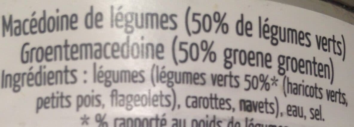 Open Food Facts Macédoine de légumes groentemacedoine packshot