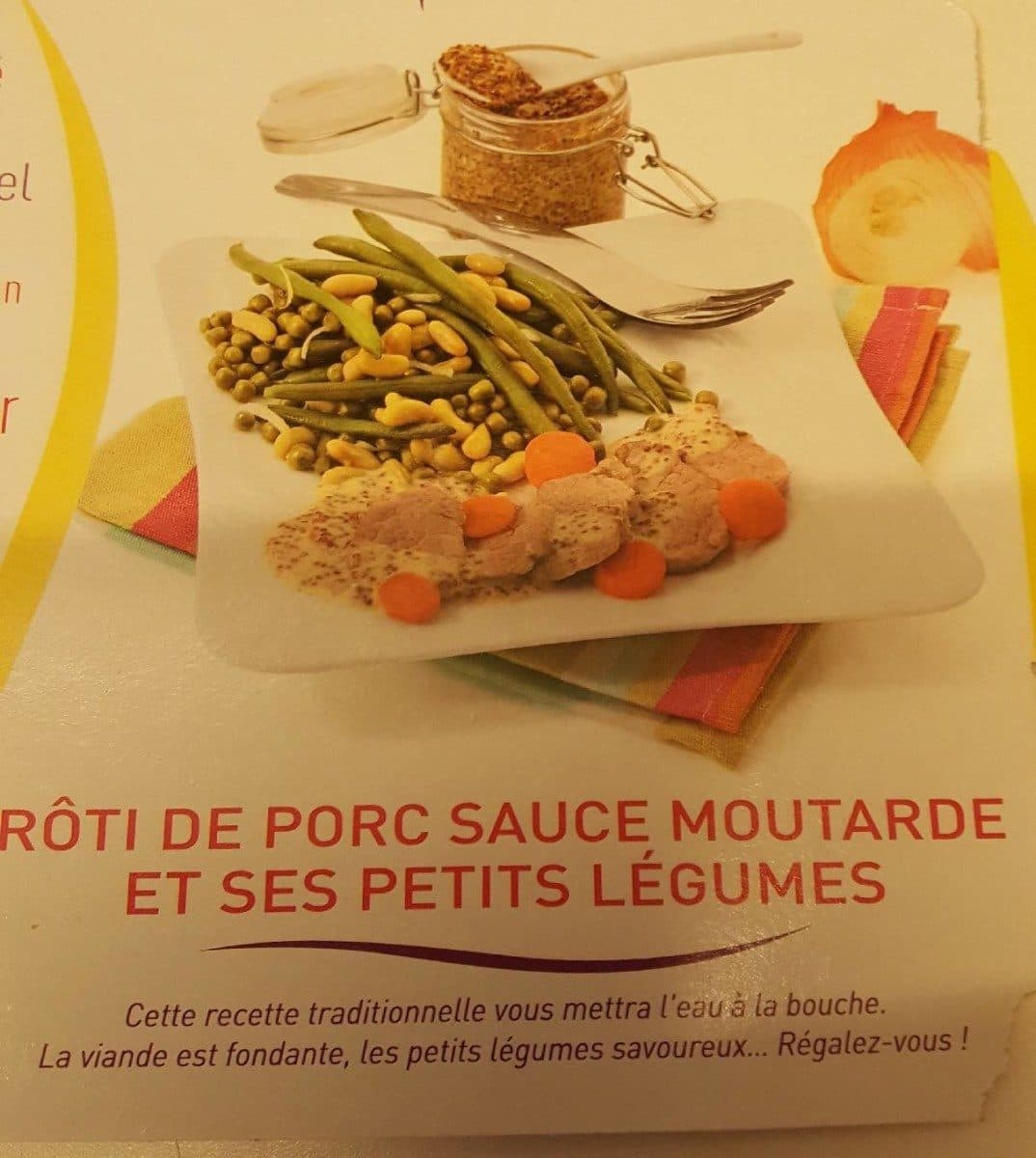 Comme j'aime Rôti de porc sauce moutarde et ses petits légumes packshot