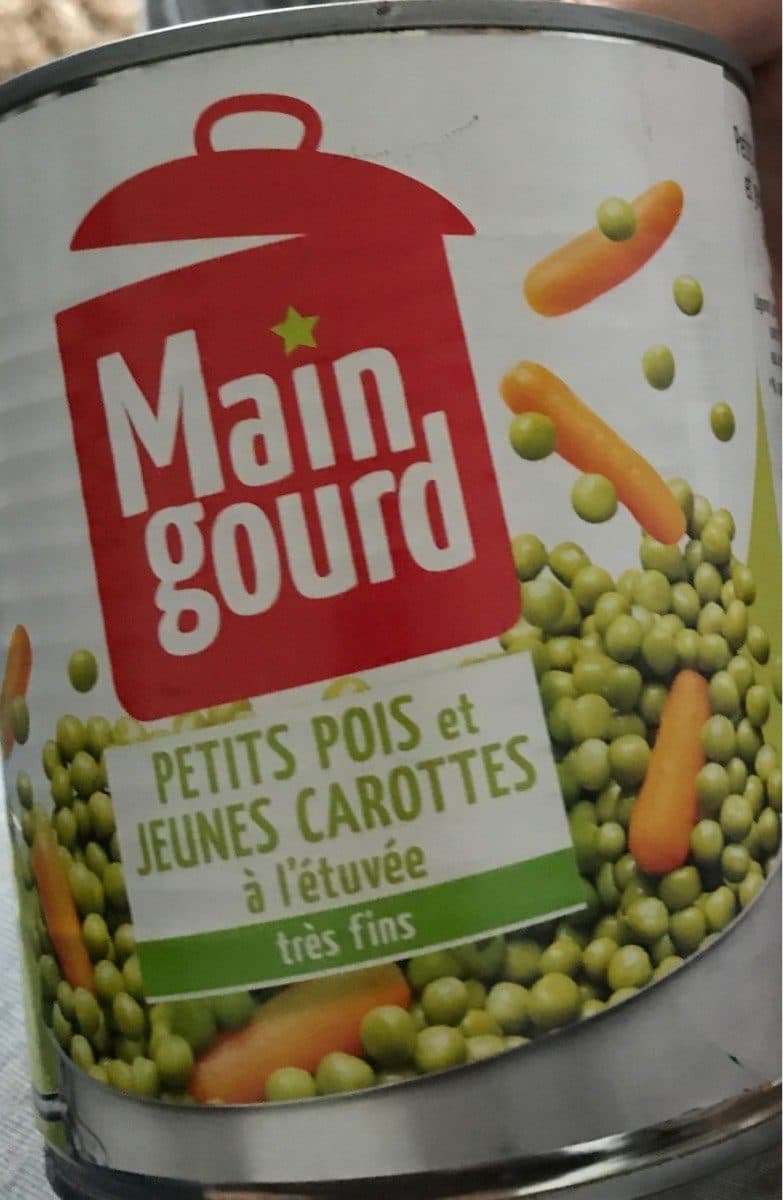 Maingourd Petit pois et jeunes carottes packshot