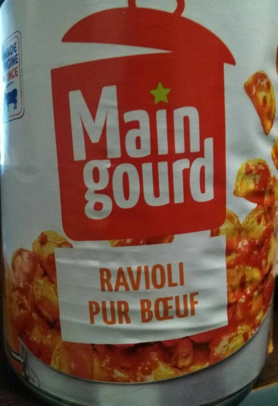 Maingourd Maingourd ravioli pur bœuf packshot